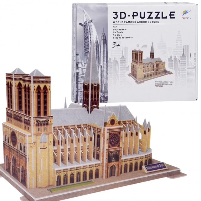 3D Sestavljanka Katedrala Notre-Dame v Parizu