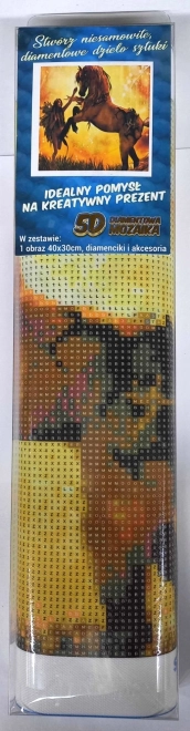 Diamantno slikanje Ukrotitev konja 30x40 cm