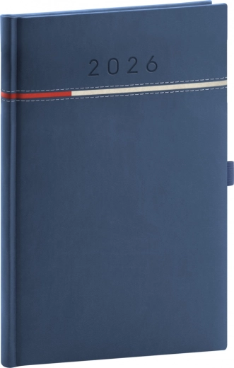 Tedenski dnevnik Tomy 2026 modro-rdeč 15 x 21 cm