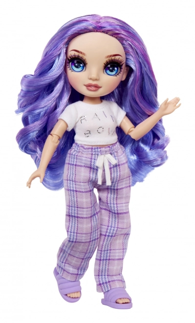 Rainbow High Junior fashion punčka v pižami - Violet Willow