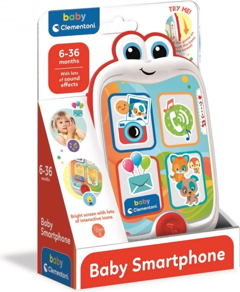 CLEMENTONI BABY interaktivni pametni telefon za otroke z zvoki