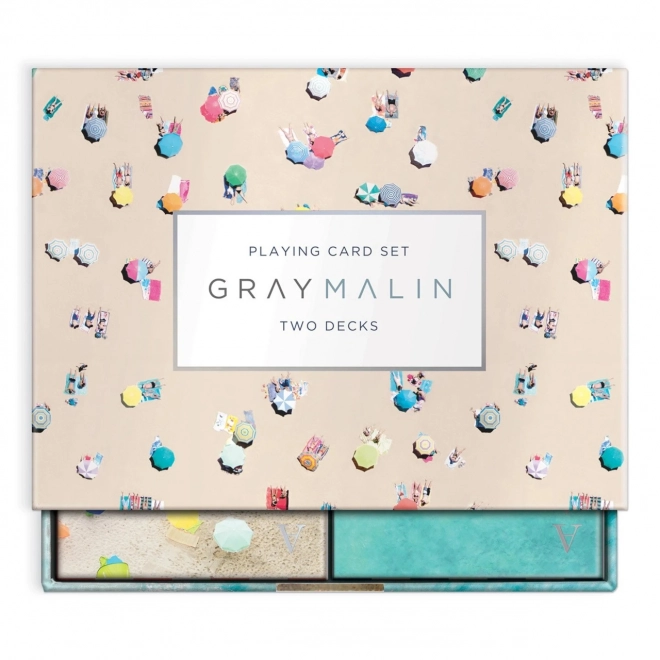 Galison Set igralnih kart Plaža Gray Malin