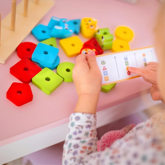 Montessori sestavljanka živali piramida 27 delov FSC