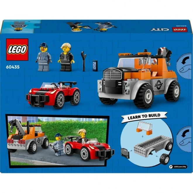 LEGO City 60435 Vlečno vozilo in popravilo športnega avtomobila