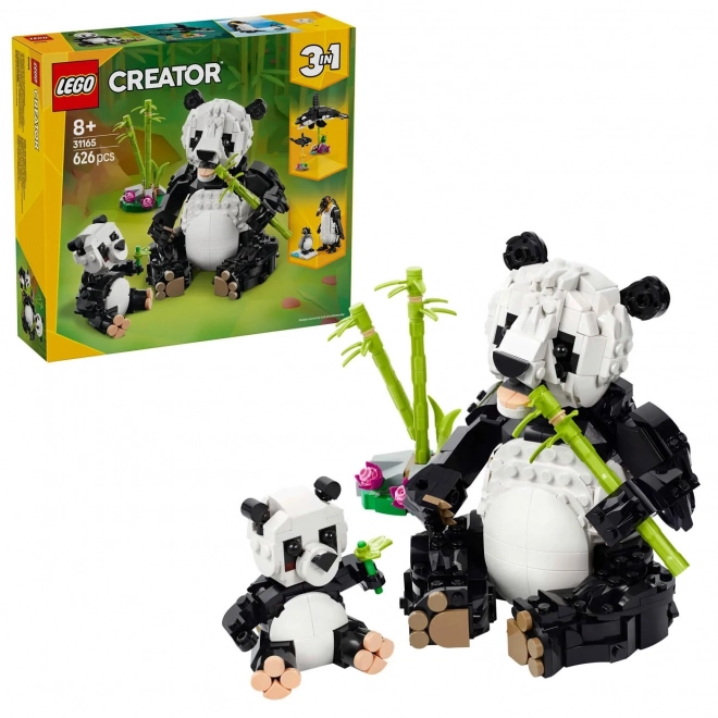 Živali v divjini: Družina pand od LEGO Creator