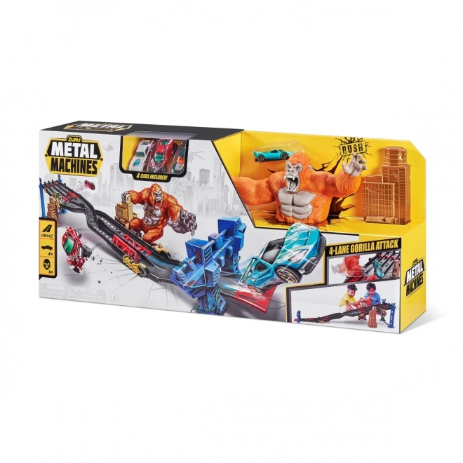 Zabavna proga Metal Machines 4 steze napad Gorile
