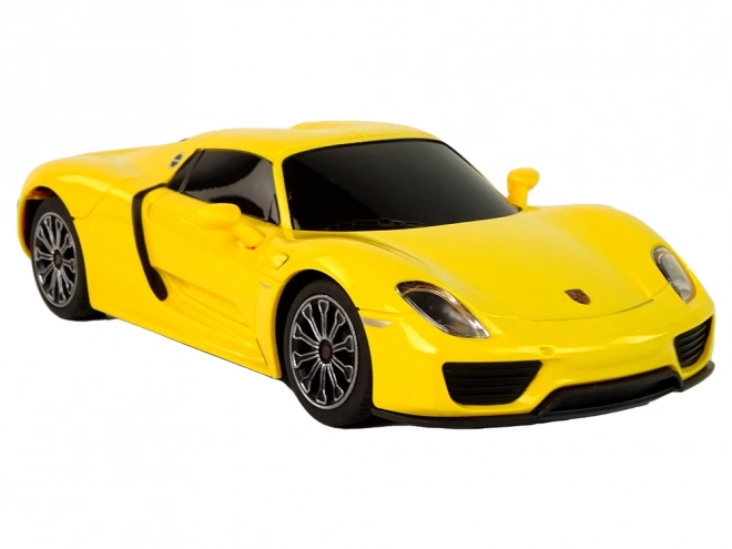 Avtomobil R/C Porsche 918 na daljinsko upravljanje rumena 1:24