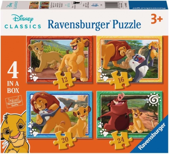 Ravensburger sestavljanka Levji kralj 4 v 1