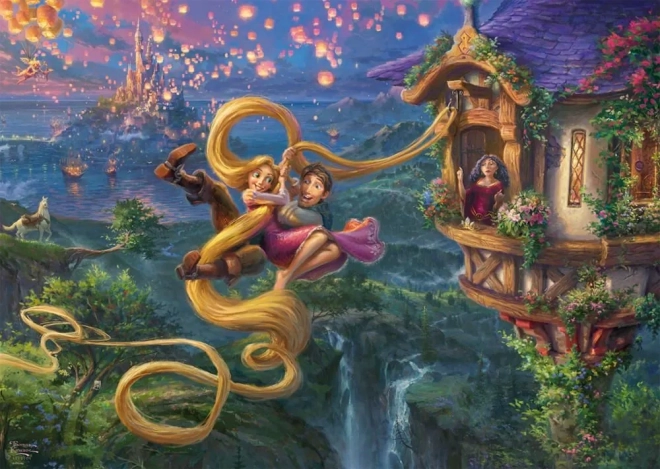 Sestavljanka 1000 kosov Disney: Rapunzel in Flynn