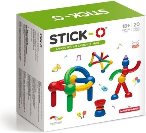 Magnetni konstruktor Stick-O Basic, 30 delov