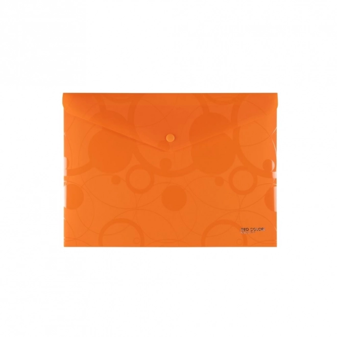 Pisalna mapa s pritisnim gumbom A5 Neo Colori Oranžna