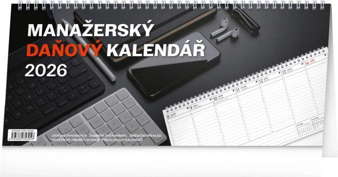 Namizni koledar Managerski davčni 2026