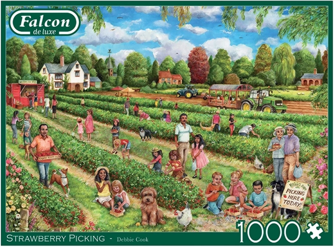 Puzzle Zbiranje jagod 1000 kosov