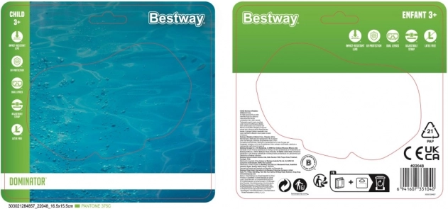 Otroška plavalna maska Bestway Dominator