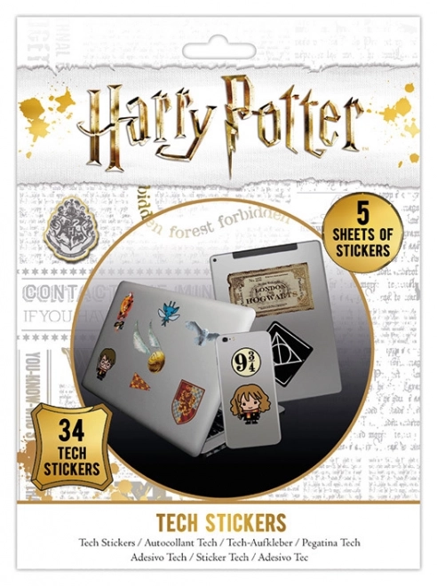 Nalepke z motivom Harry Potter, komplet 34 kos