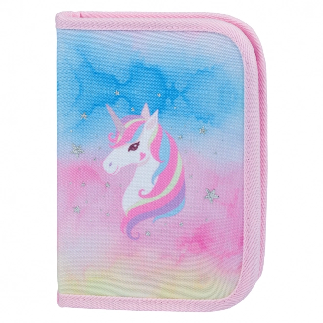 BAAGL SET 3 Airy Rainbow Unicorn: šolska torba, peresnica, vrečka
