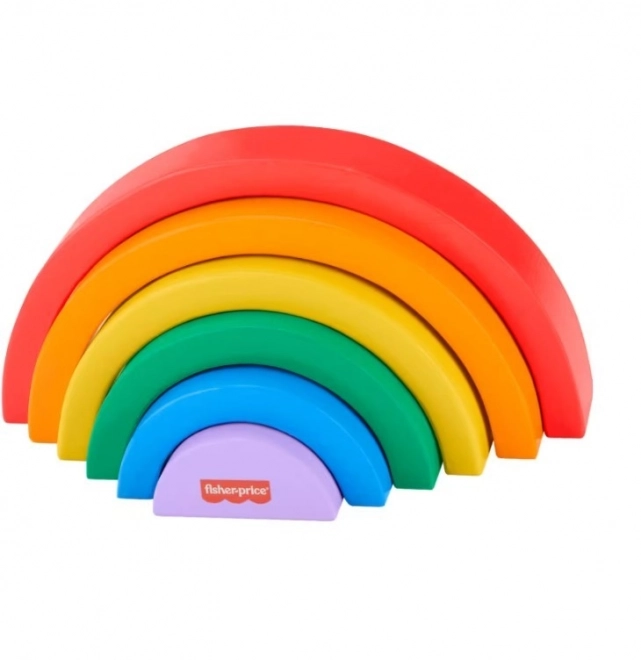 Fisher-Price lesena sestavljanka mavrica za otroke