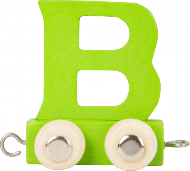 Leseni vlak – barvna abeceda črka B