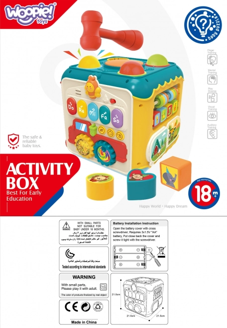 Montessori aktivna kocka 6v1