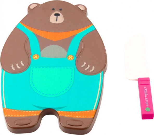 Ljubka deska v obliki medvedka in otroški nožek