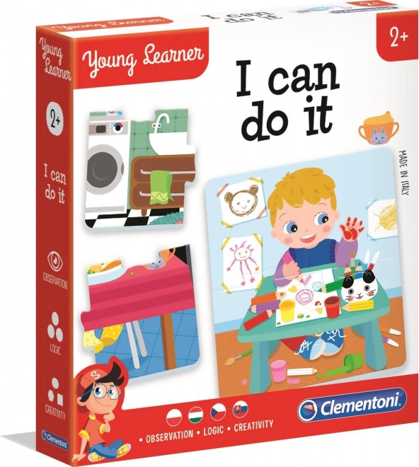 Clementoni Young Learner: Zmorem sam – otroški puzzle 6×4 koščki