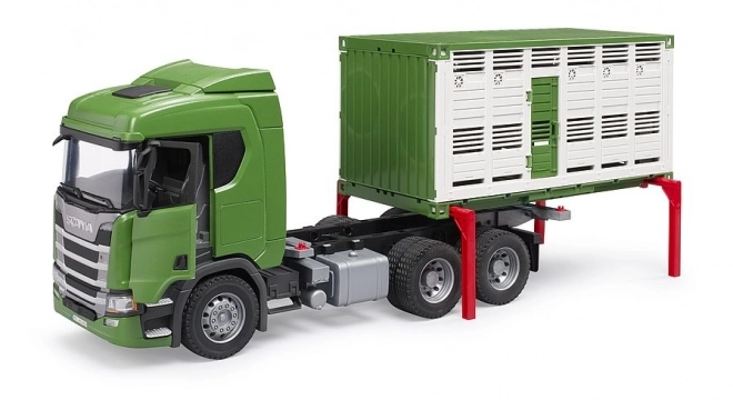 Bruder Transporter za živali Scania s figuro krave