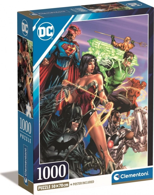 Sestavljanka 1000 kosov Compact DC Comics Liga pravičnosti (Justice League)