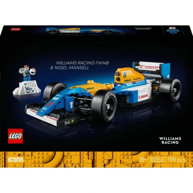 LEGO Ikone 10353 Williams Racing FW14B z Nigelom Mansellom