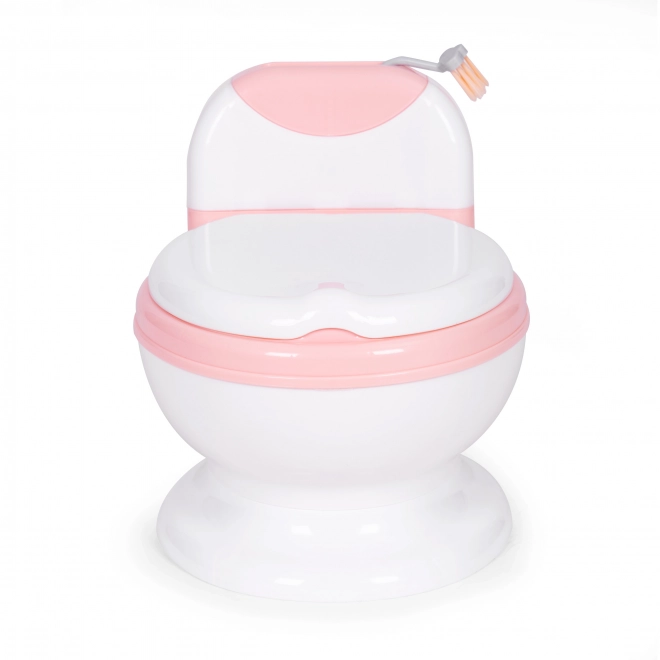 WC sedež z odstranljivo vložkom, zaprto otroško straniščno desko in krtačo ECOTOYS