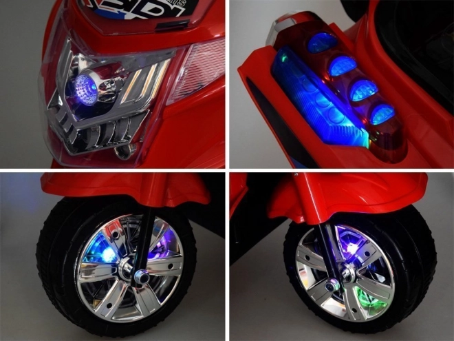 Otroški športni motocikel z barvno LED razsvetljavo