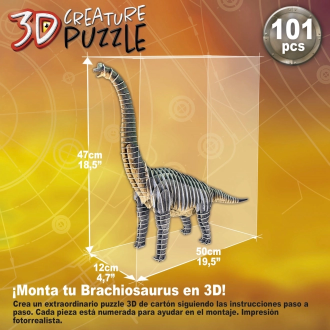 3D puzzle Brachiosaurus - 101 kosov