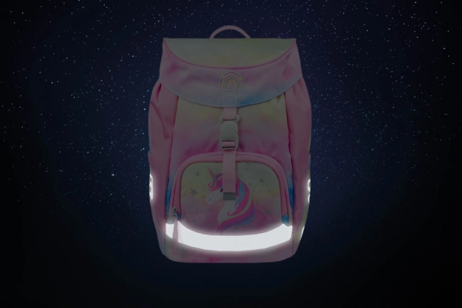BAAGL Šolski nahrbtnik Airy Rainbow Unicorn