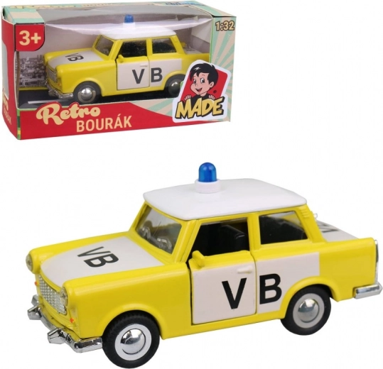 Avto Trabant Policija Kovinski 12 cm