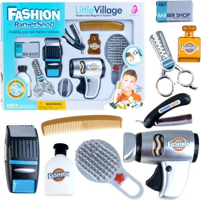 Otroški frizerski set Elegant BARBER + dodatki