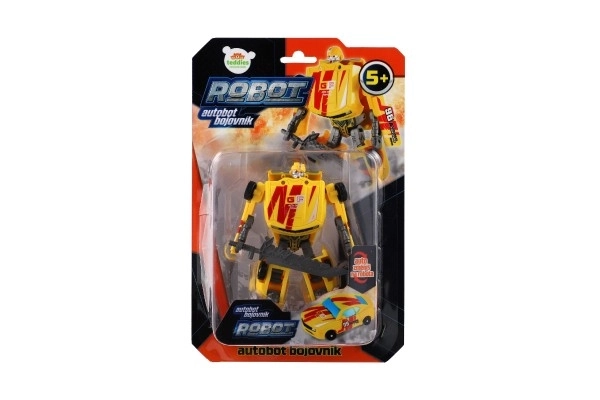 Transformer rumeni avtomobilski robot