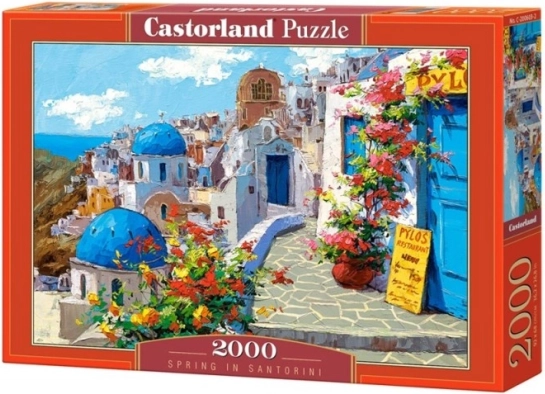 Sestavljanka 2000 koščkov – pomlad na Santoriniju