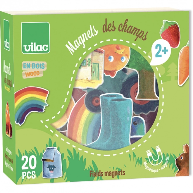 Vilac lesene magnetke Podeželje
