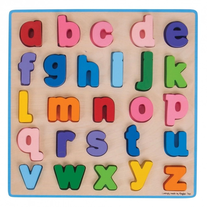 Bigjigs Baby Lesene puzzle Abeceda mala črka