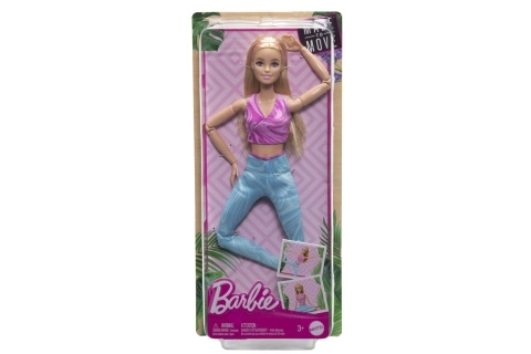 Barbie v gibanju - Blondinka z modrimi pajkicami HRH27