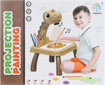 risalni projektor za otroke z motivom dinozavra na baterije