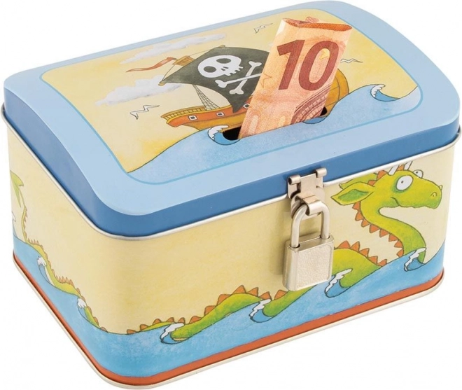 Skrinjica za denar s piratskim ključem