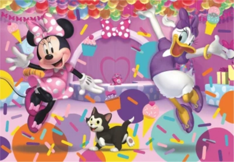 Sestavljanka Minnie in Daisy na zabavi 104 kosov