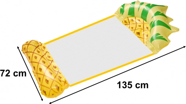 Napihljiva ležalna mreža za plažo in vodo ananas