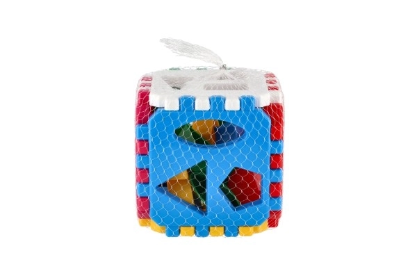Vstavljiva kocka plastika 12x12cm v mreži 12m+
