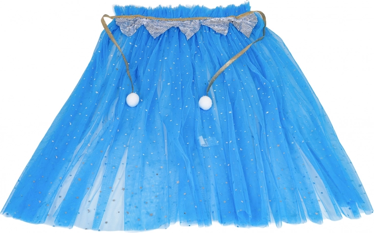 Light blue tulle skirt/cape