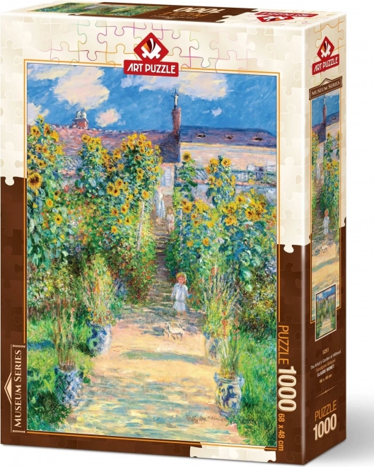 Muzejska serija sestavljank ART PUZZLE: Umetnikova vrtova v Vetheuilu 1000 kosov