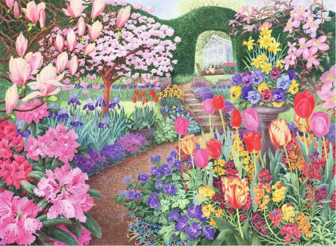 RAVENSBURGER Puzzle Čudoviti vrtovi 4x500 kosov