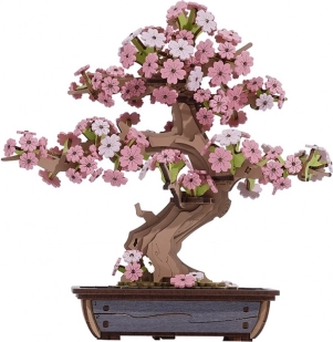 lesena 3D sestavljanka bonsaj sakura