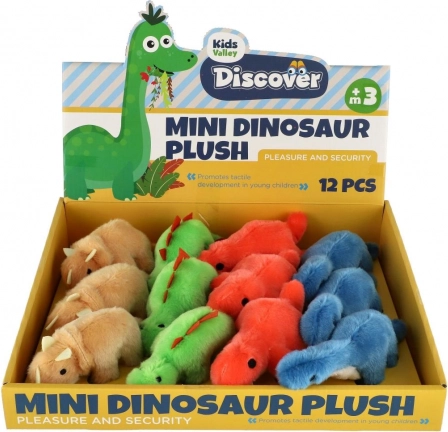 Plišasti dinozavri 12–16 cm, komplet 4 vrst