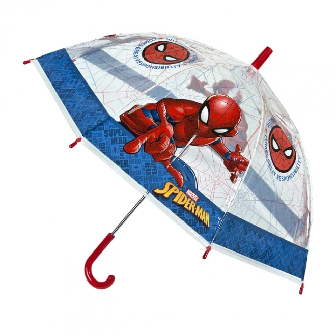 Ročni prozoren dežnik Spiderman